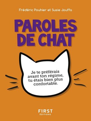 cover image of Petit Livre de--Paroles de chat